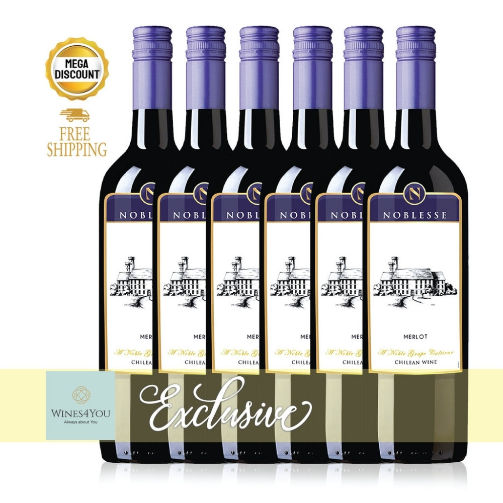 Noblesse Merlot Chile Red Wine 6btls Ctn Promo!